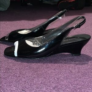 Etienne Aigner - black wedge shoes